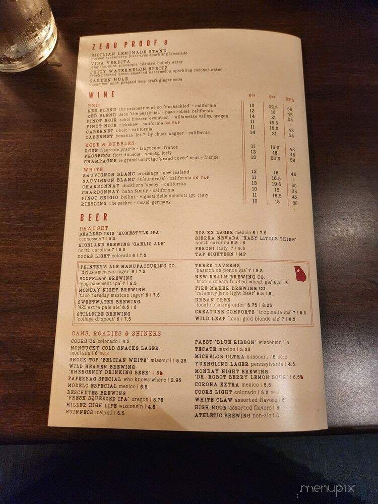 Culinary Dropout - Dunwoody, GA menu_pic