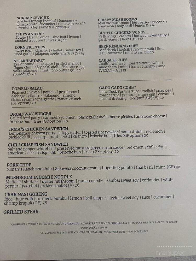 The Wolf on Broadway - Milwaukee, WI menu_pic