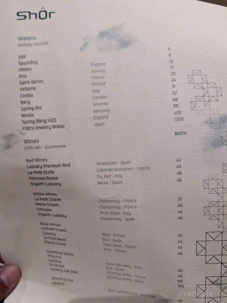 Shor - Hawaiian Gardens, CA menu_pic