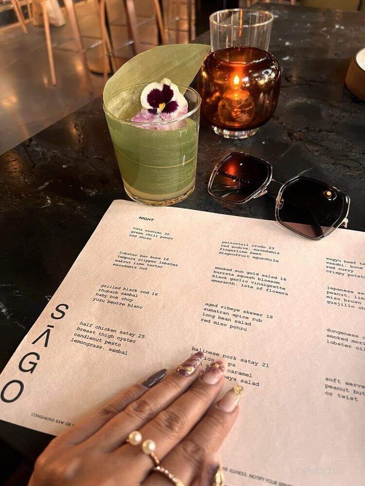 Sago - Encinitas, CA menu_pic