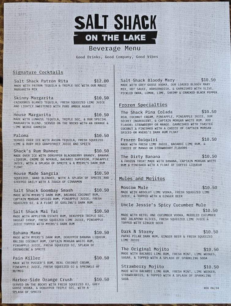 Salt Shack - Clermont, FL menu_pic