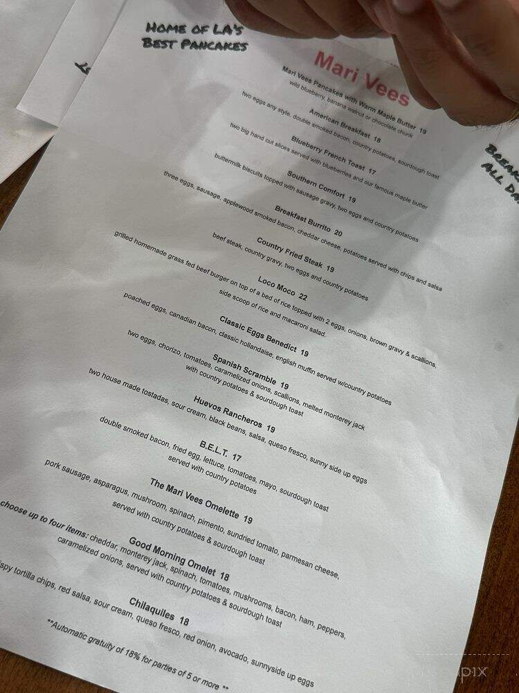 Mari Vees - San Marino, CA menu_pic