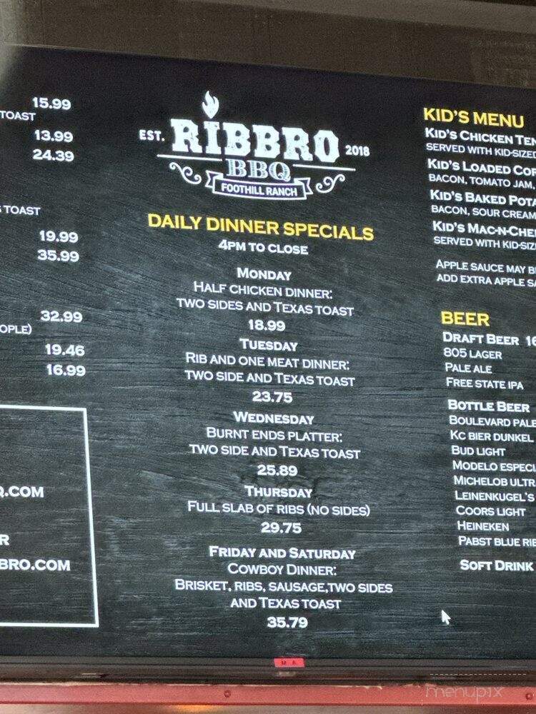 Ribbro BBQ - Foothill Ranch, CA