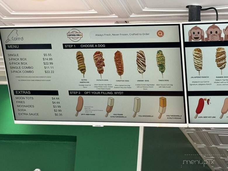 Corn'd - Turlock, CA menu_pic