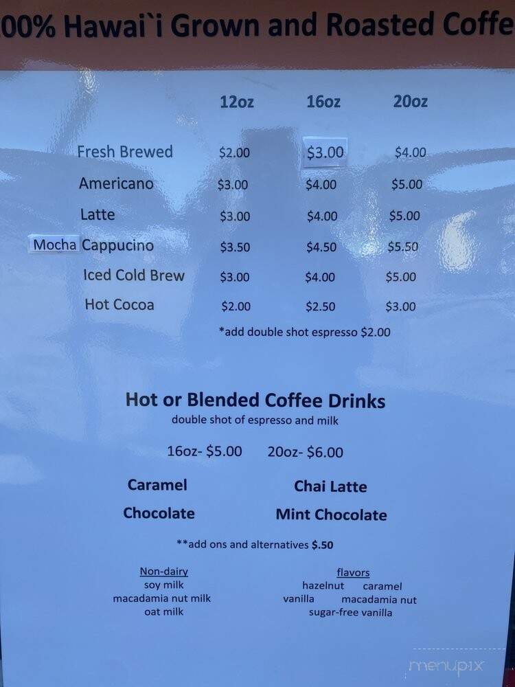 T's Island Cafe - Lahaina, HI menu_pic