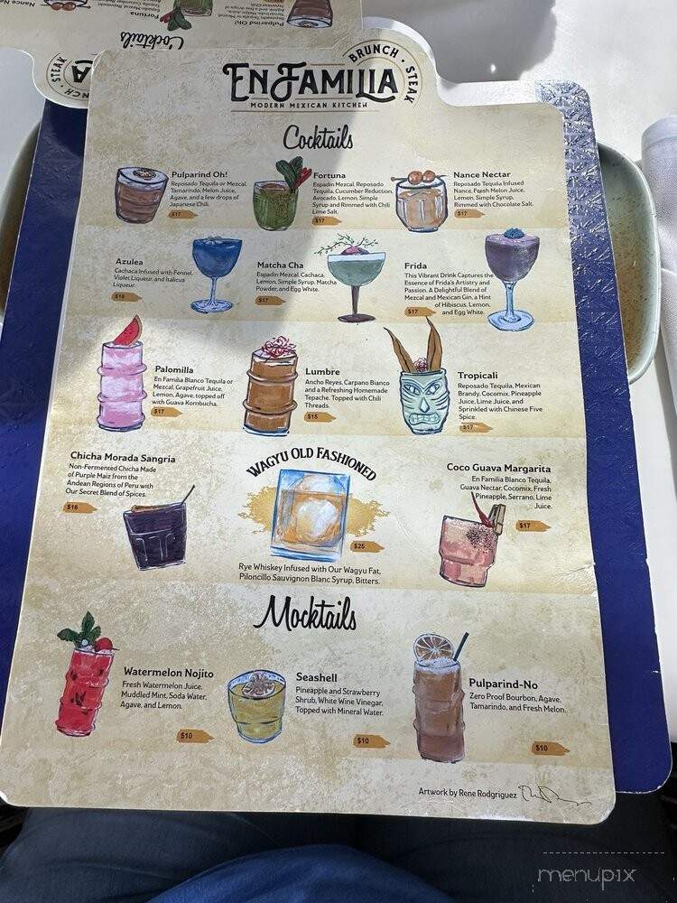 En Familia - Anaheim, CA menu_pic