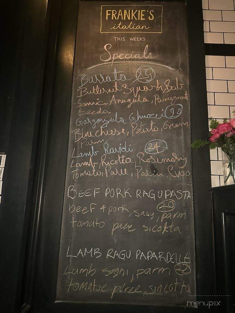 Frankie's Italian - Toronto, ON menu_pic