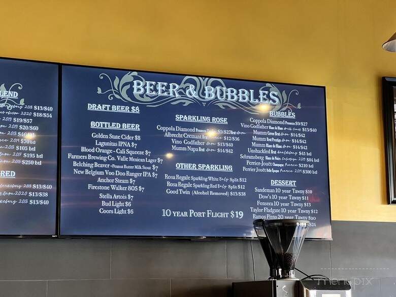 The Main Grape - Vacaville, CA menu_pic
