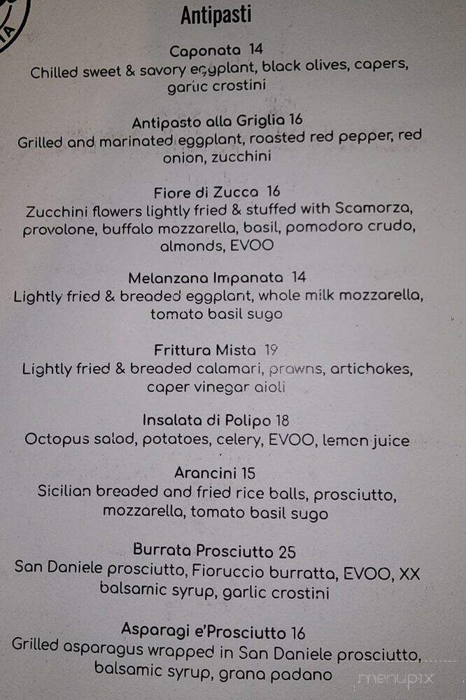 Isola Osteria - Danville, CA menu_pic