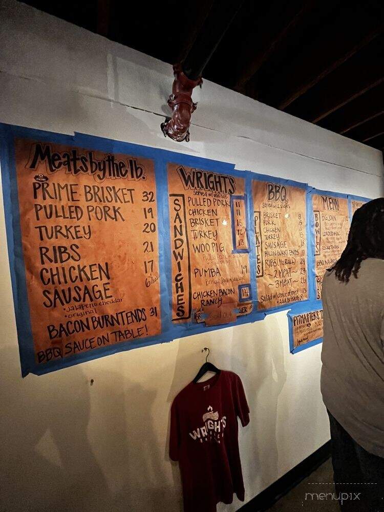 Wright's BBQ - Little Rock, AR menu_pic
