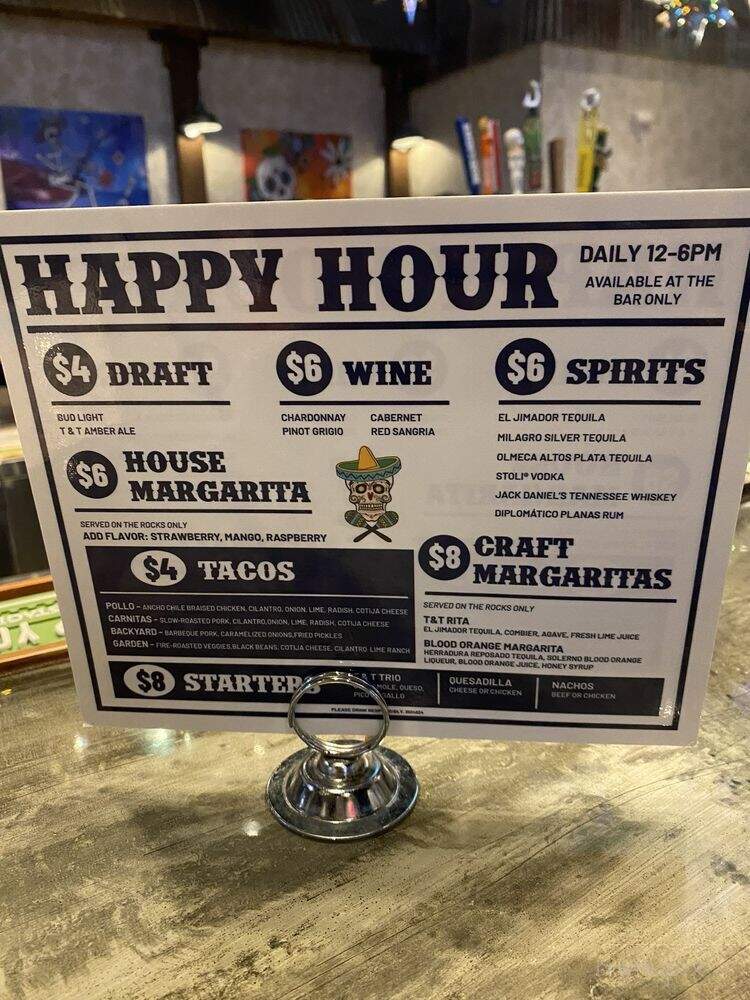 Tacos and Tequilas Cantina - Naples, FL menu_pic
