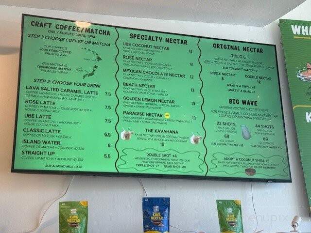 Kavahana - Santa Monica, CA menu_pic