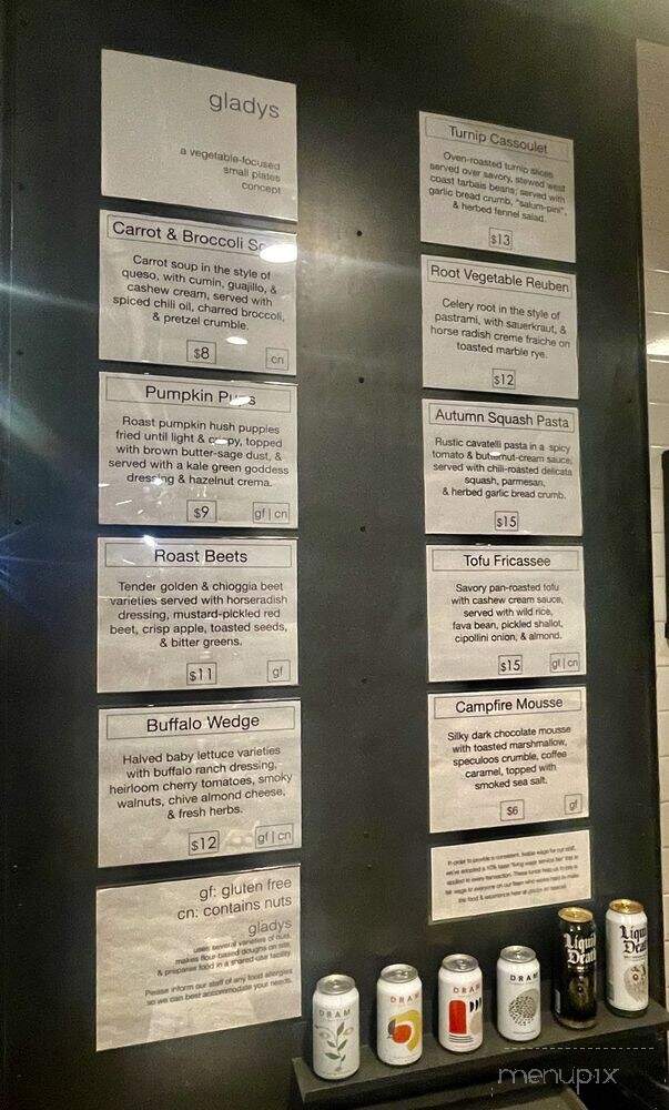 Gladys Restaurant - Edgewater, CO menu_pic