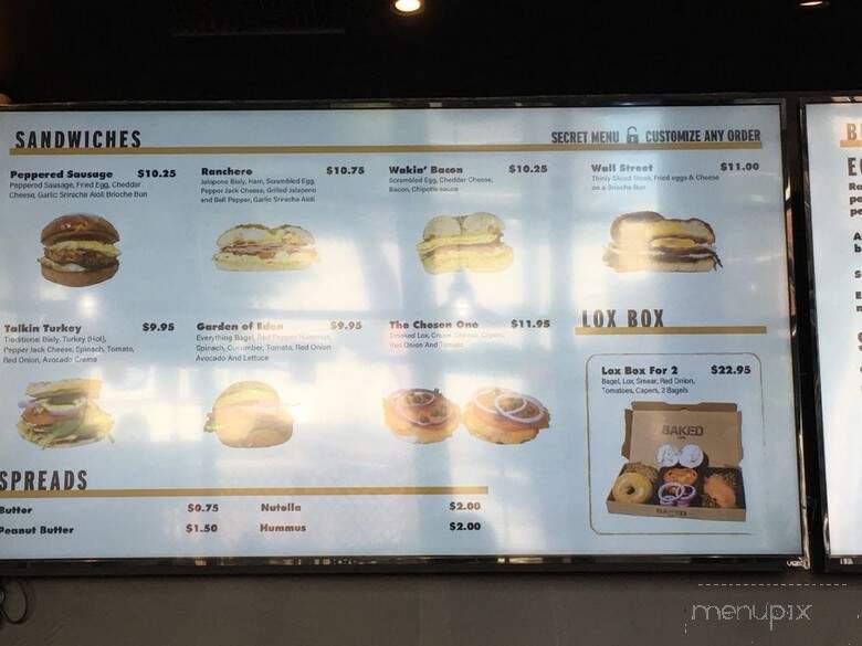 Baked Cafe - San Diego, CA menu_pic