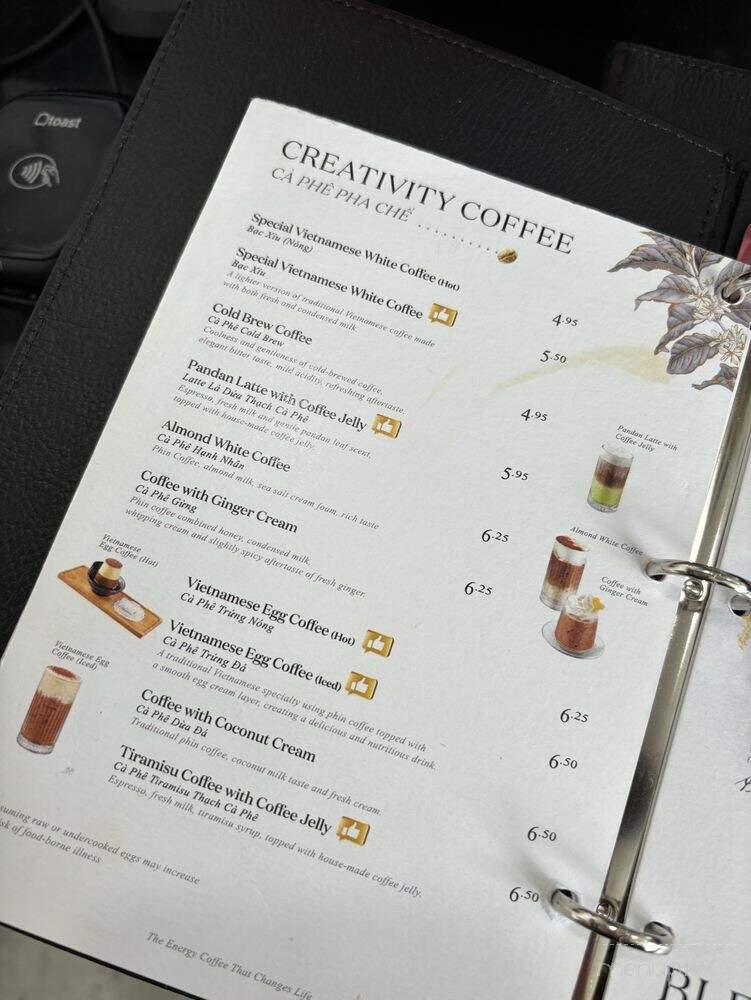 Trung Nguyen Legend - Westminster, CA menu_pic