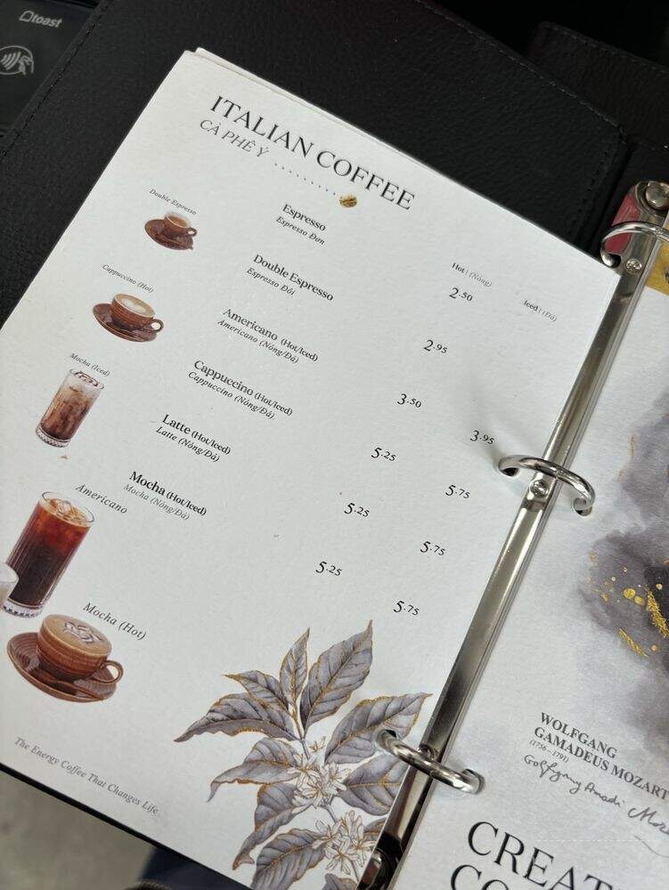 Trung Nguyen Legend - Westminster, CA menu_pic