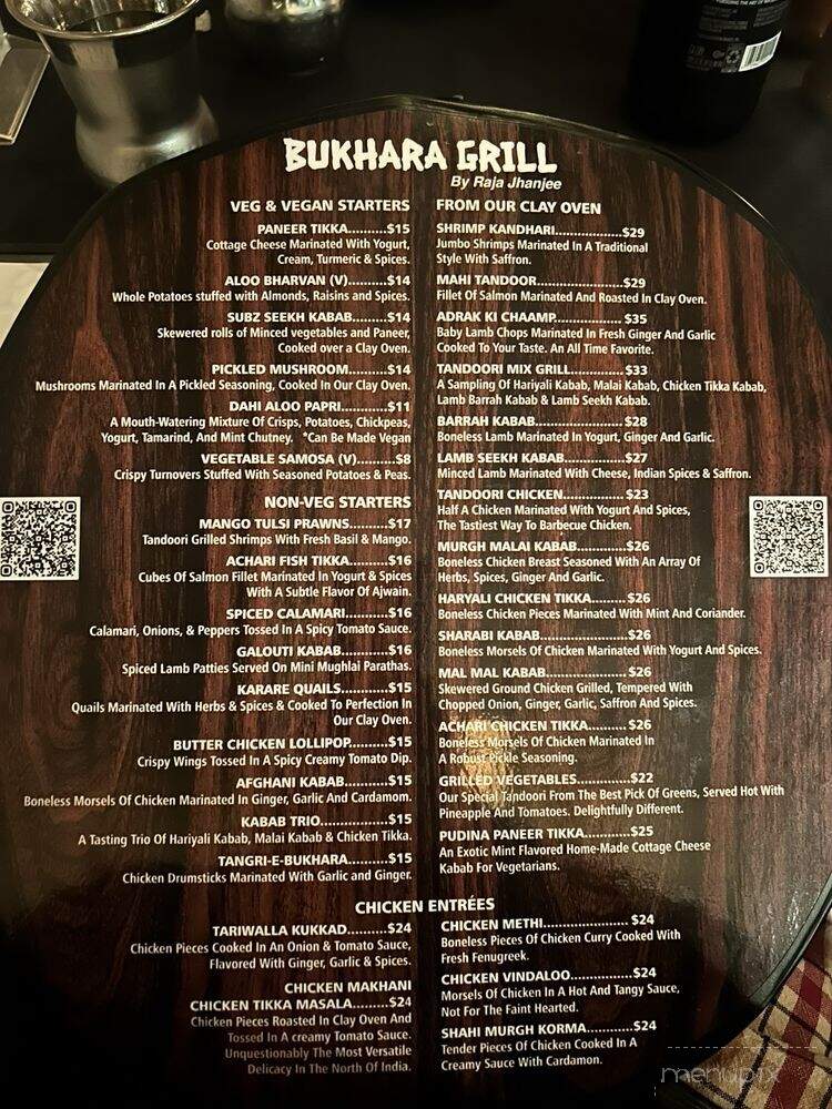Bukhara Grill Indian Spice Rave - Ridgewood, NJ menu_pic