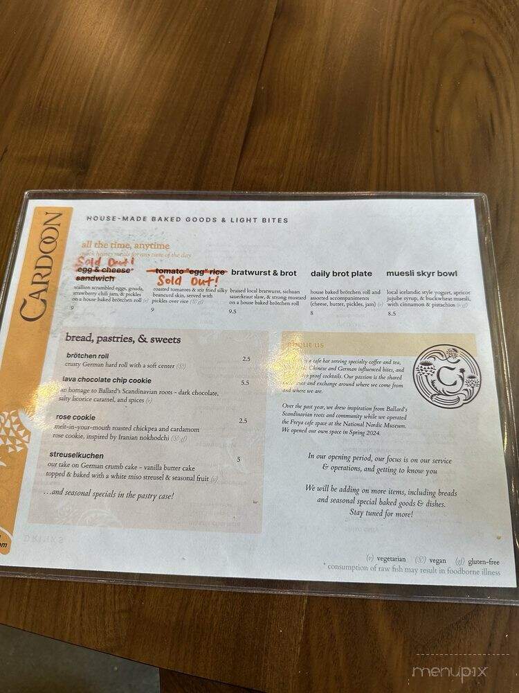 Cardoon - Seattle, WA menu_pic