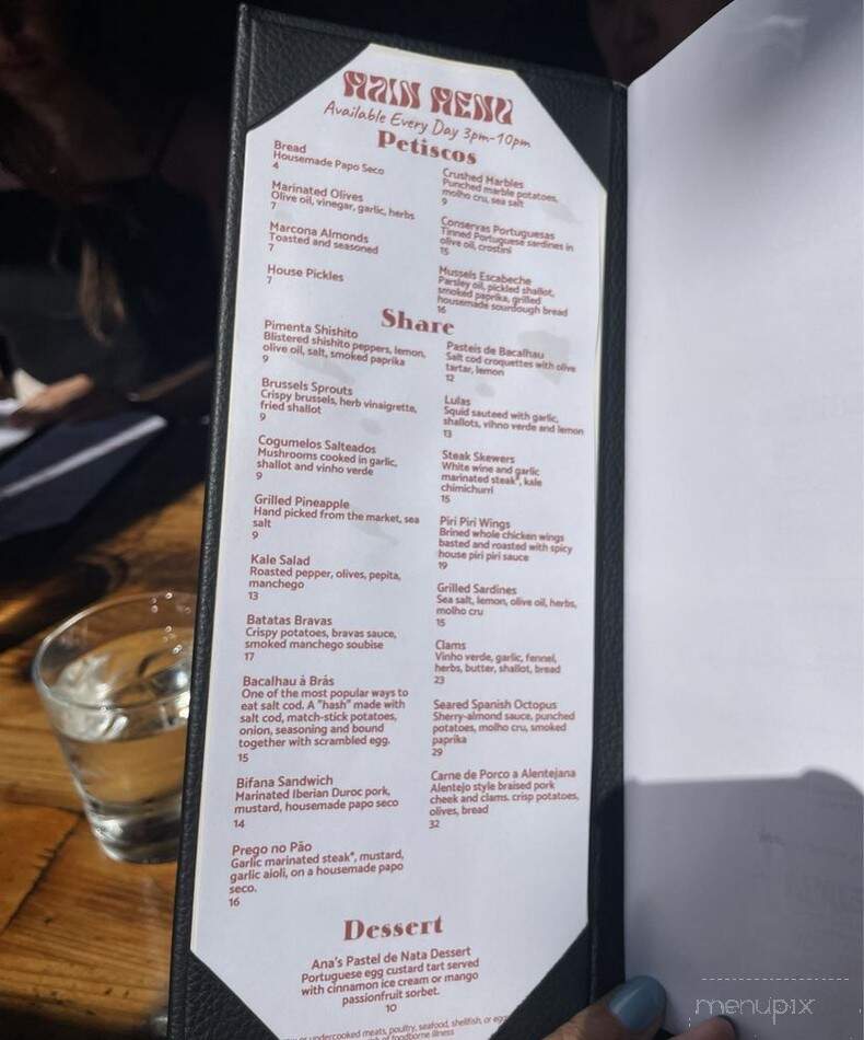 Lonely Siren - Seattle, WA menu_pic