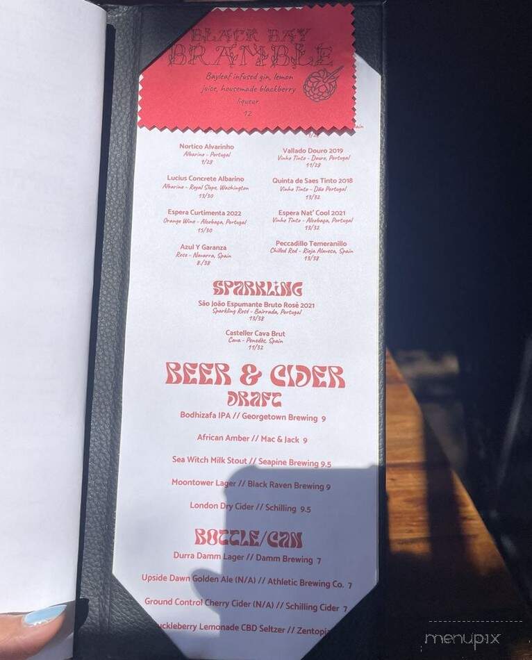 Lonely Siren - Seattle, WA menu_pic