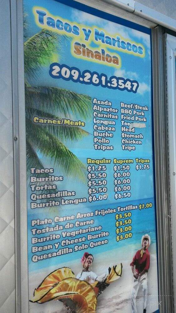 Tacos Y Mariscos Sinaloa - Merced, CA menu_pic