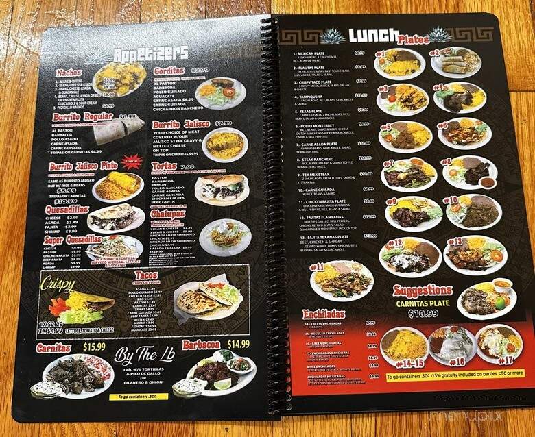 Guerrero's Mexican Restaurant - San Antonio, TX menu_pic