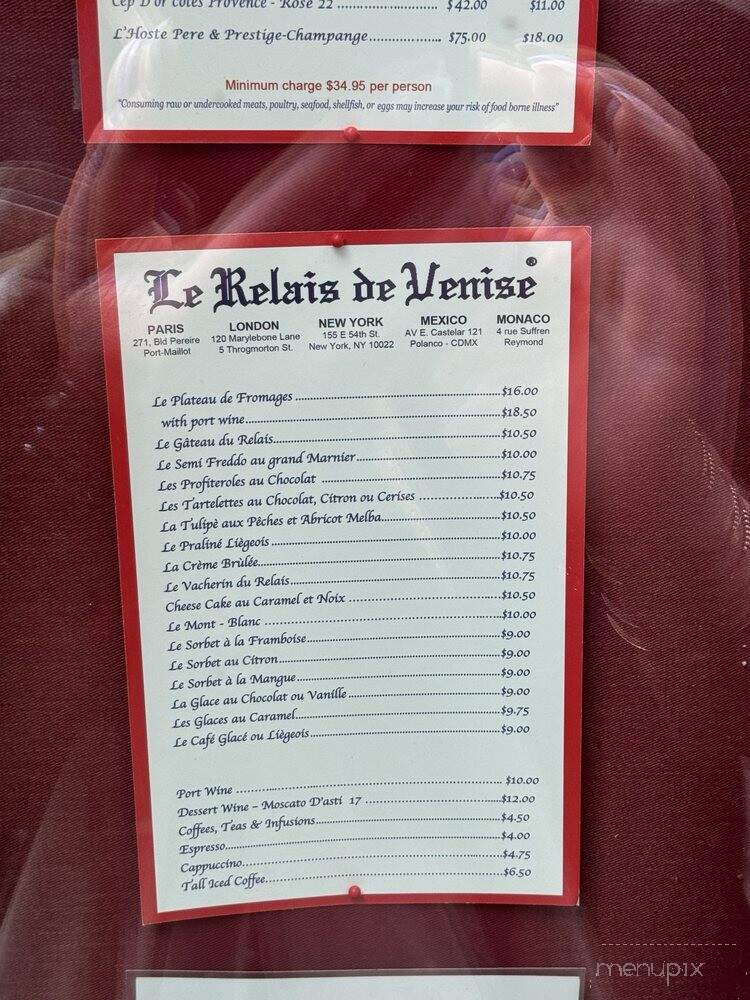 Le Relais de Venise L'Entrecote - New York, NY