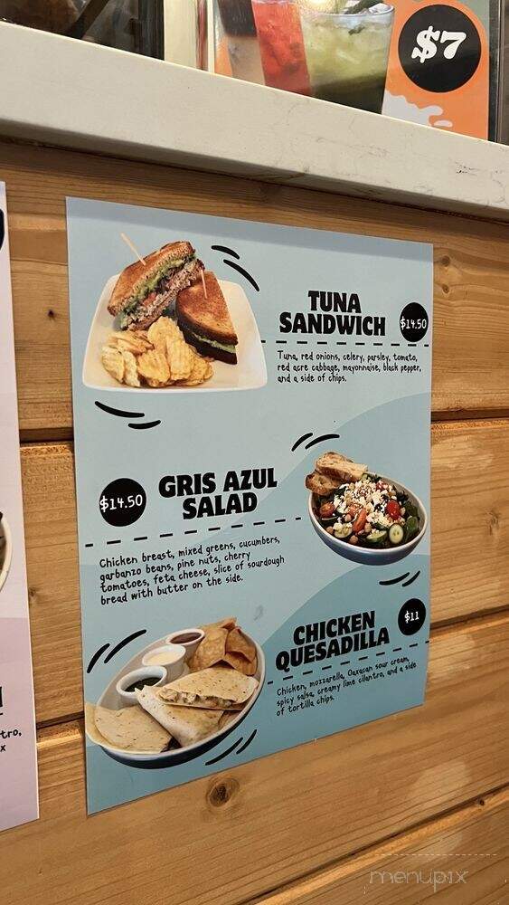 Gris Azul Cafe - Los Angeles, CA menu_pic