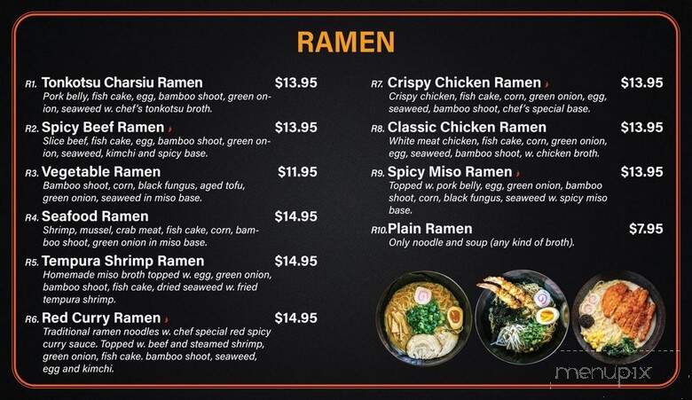 Kyoto Ramen - Schererville, IN menu_pic