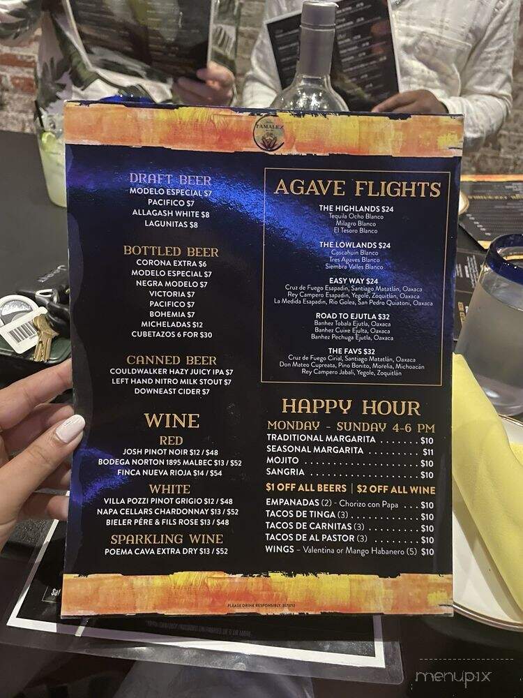 Tamalex Restaurant Bar & Grill - Philadelphia, PA menu_pic