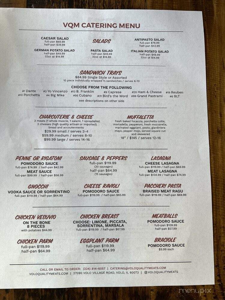 Volo Quality Meats - Volo, IL menu_pic