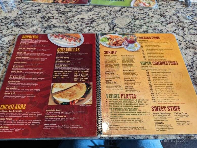 El Rancho - Ludington, MI menu_pic