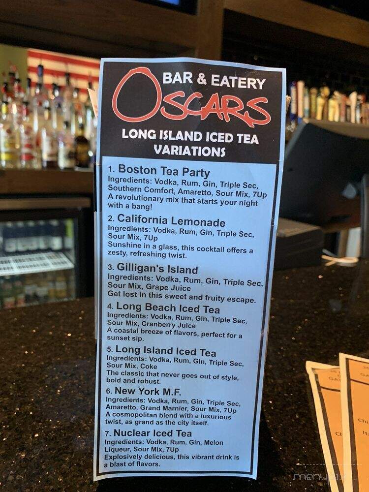 Oscars Bar and Eatery - Sterling Heights, MI menu_pic