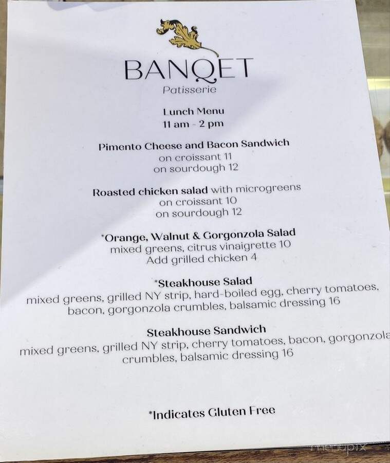 Banqet Patisserie - Florence, AL menu_pic