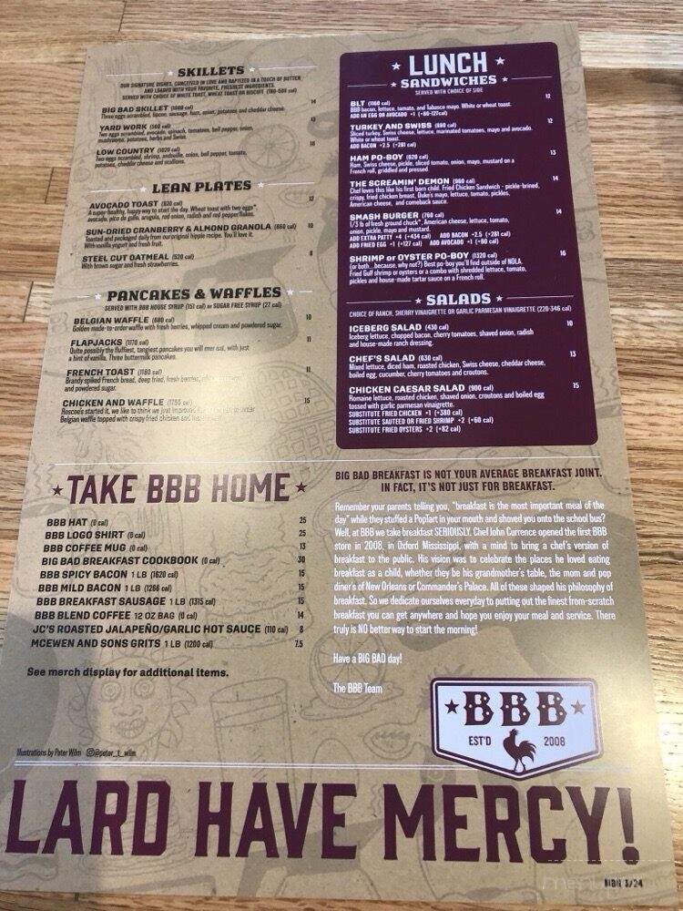 Big Bad Breakfast - Madison, AL menu_pic