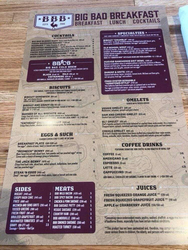 Big Bad Breakfast - Madison, AL menu_pic