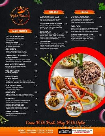Vybz Cuisine - Philadelphia, PA menu_pic