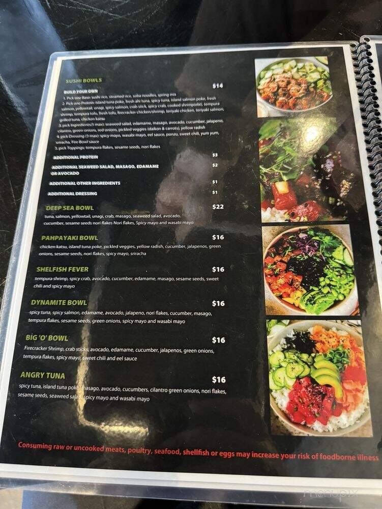 Fire Bowl Hibachi and Sushi - Owensboro, KY menu_pic
