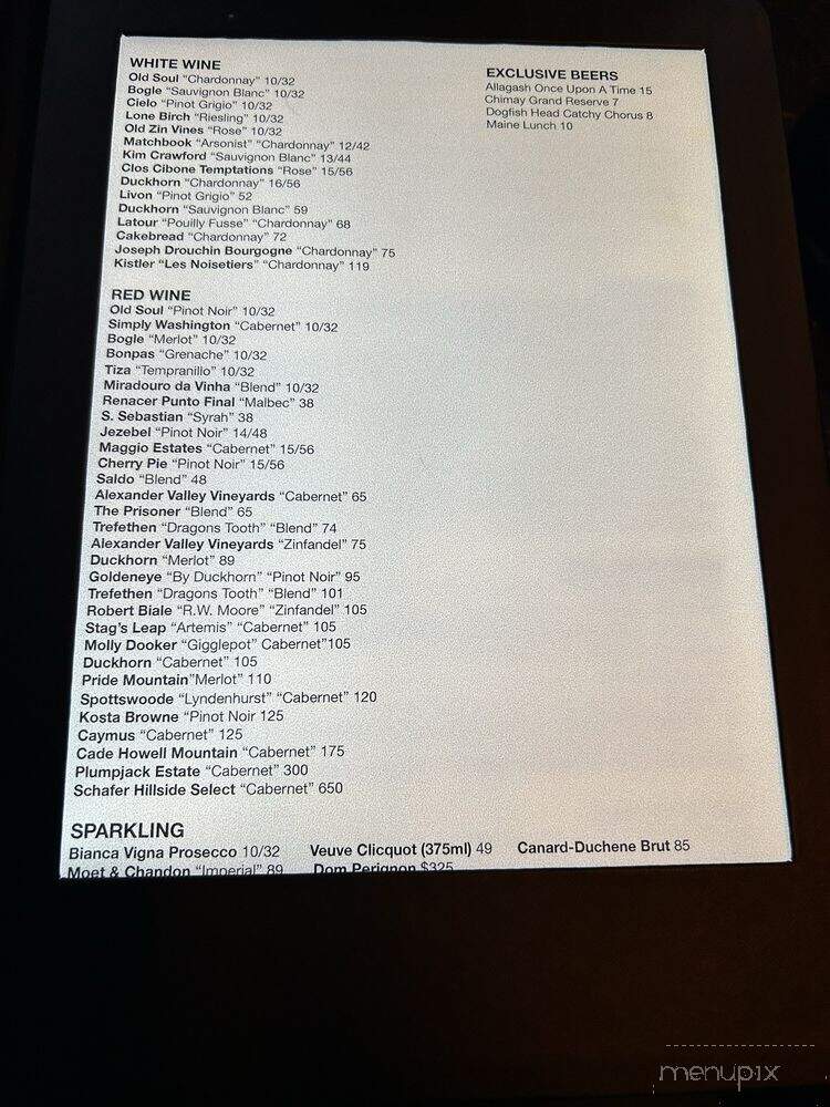 The Libation Room - Rehoboth Beach, DE menu_pic