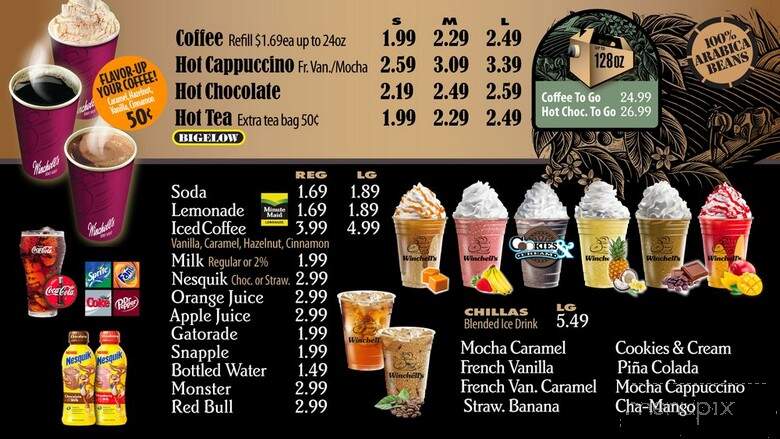 Winchell's Donut House - Aurora, CO menu_pic
