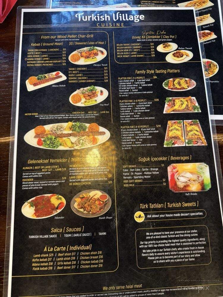 Turkish Village - Dearborn, MI menu_pic