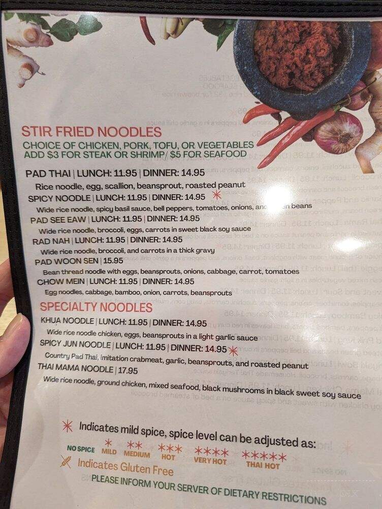 Thai Mama - Maryland Heights, MO menu_pic