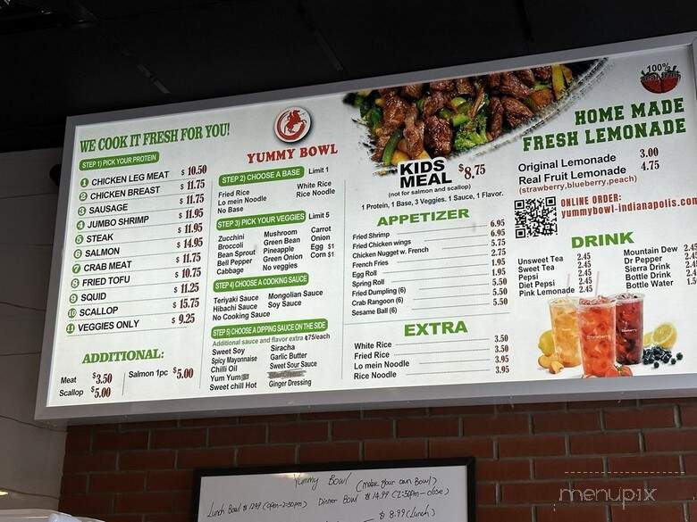 Yummy Bowl - Indianapolis, IN menu_pic