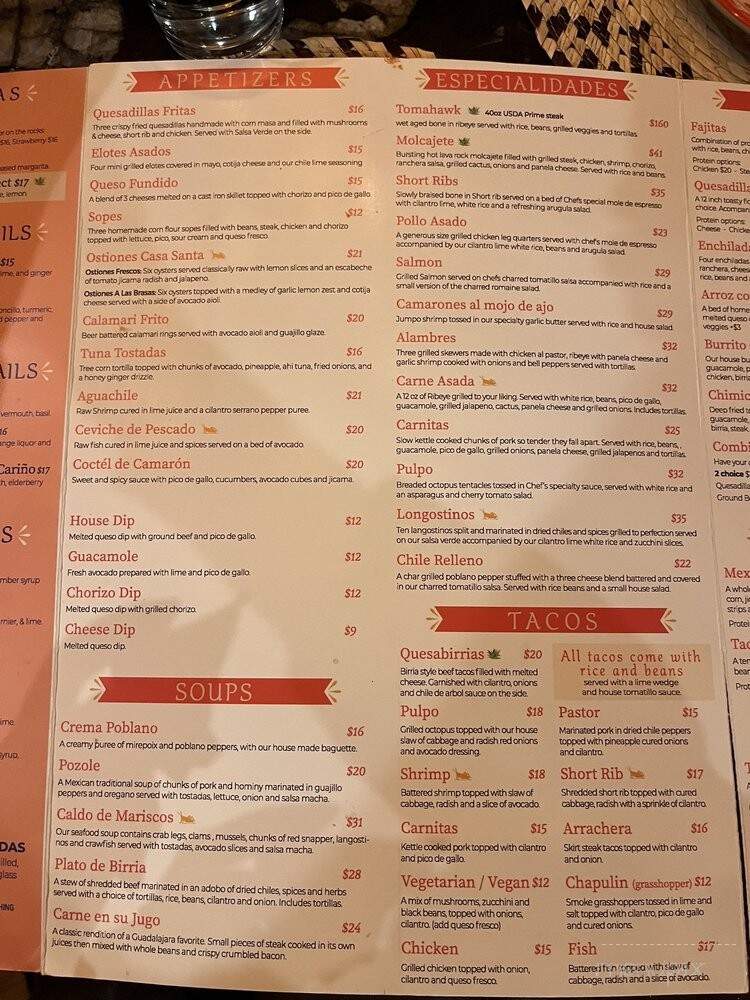 Casa Santa - Noblesville, IN menu_pic