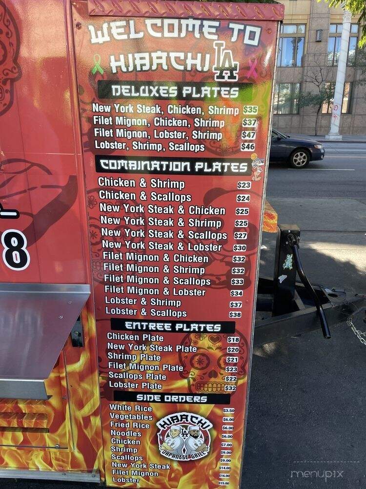 Hibachi LA - Los Angeles, CA menu_pic