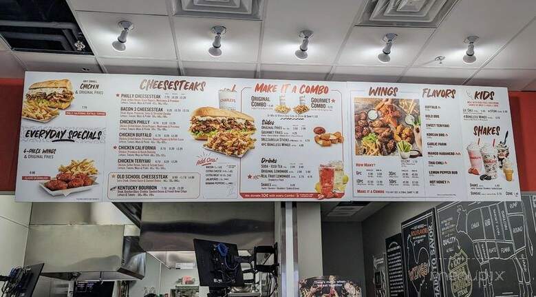 Charleys Cheesesteaks and Wings - DARIEN, IL menu_pic