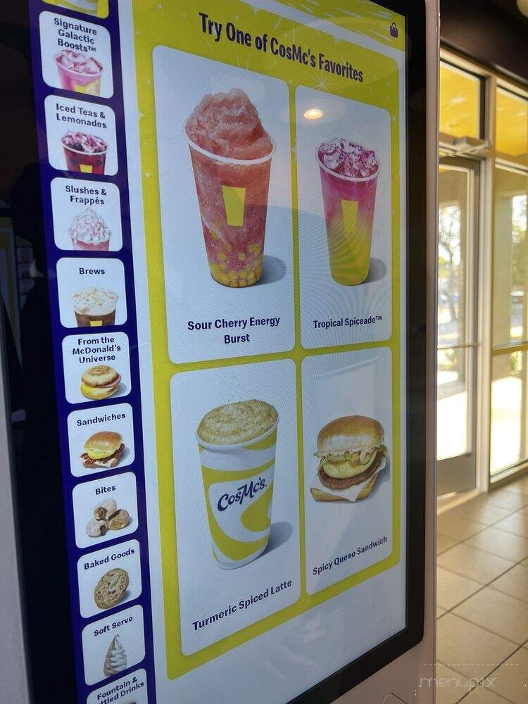 CosMc's - Dallas, TX menu_pic