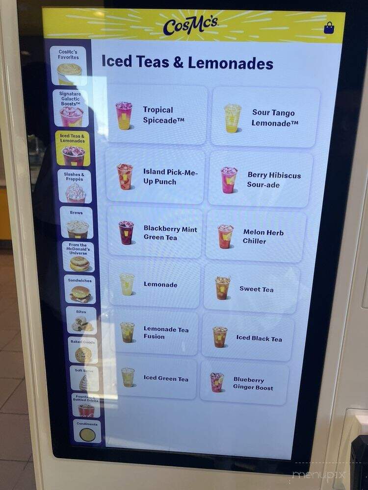 CosMc's - Dallas, TX menu_pic