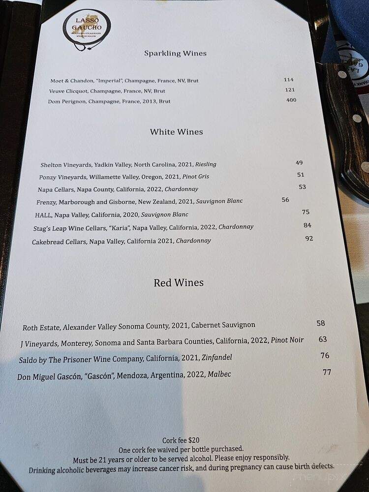 Lasso Gaucho - Winston-Salem, NC menu_pic