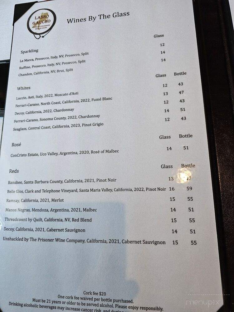Lasso Gaucho - Winston-Salem, NC menu_pic